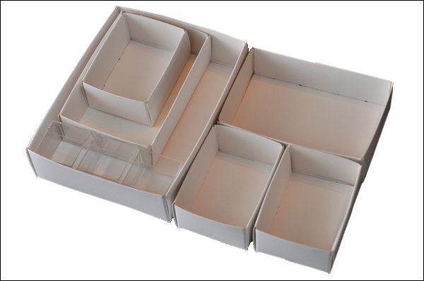 Folding box white 51x51x25 100 pieces