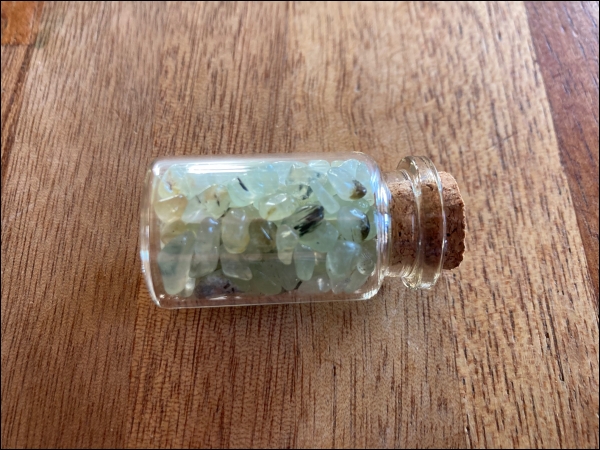 Bottle minerals middle Prehnite