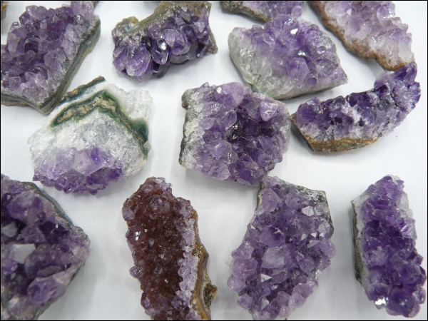 Amethyst crystals klein 50x