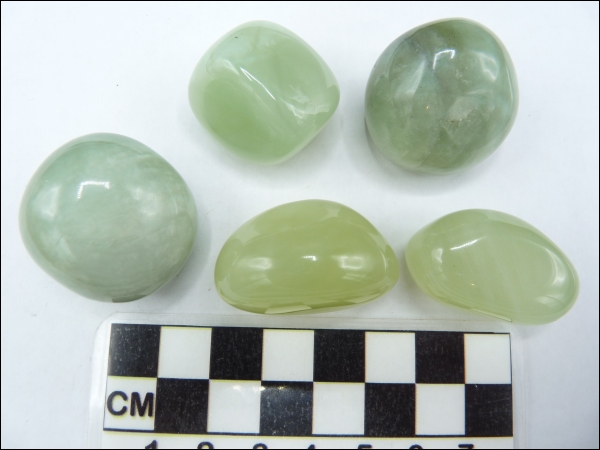 Jade Jadeite green tumblestone polished middle