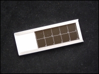 Microfossil slide grid 10 sectors black