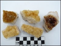 Citrine crystals middle