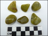 Opal green tumblestone polished small