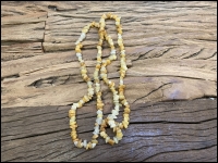 Necklace long Jasper yellow